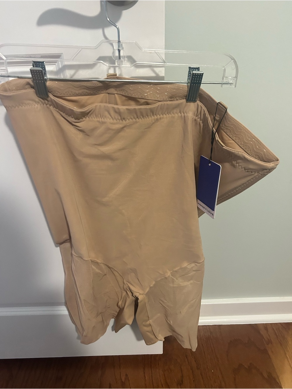 Honeylove Beige High-Waist Shaping Shorts